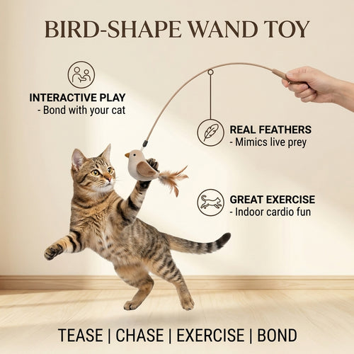 Bird-Shape Wand Toy