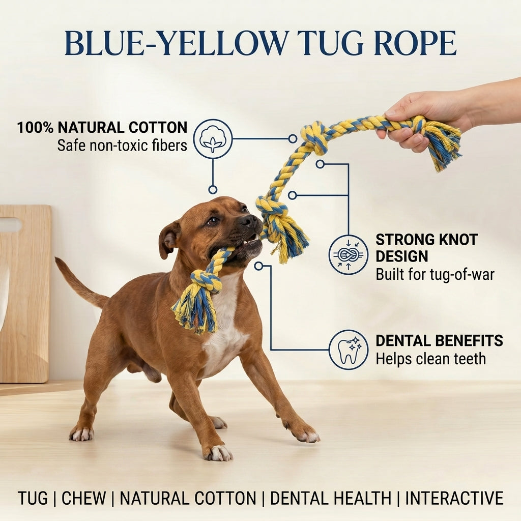Blue-Yellow Tug Rope