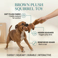 Brown Plush Squirrel Toy