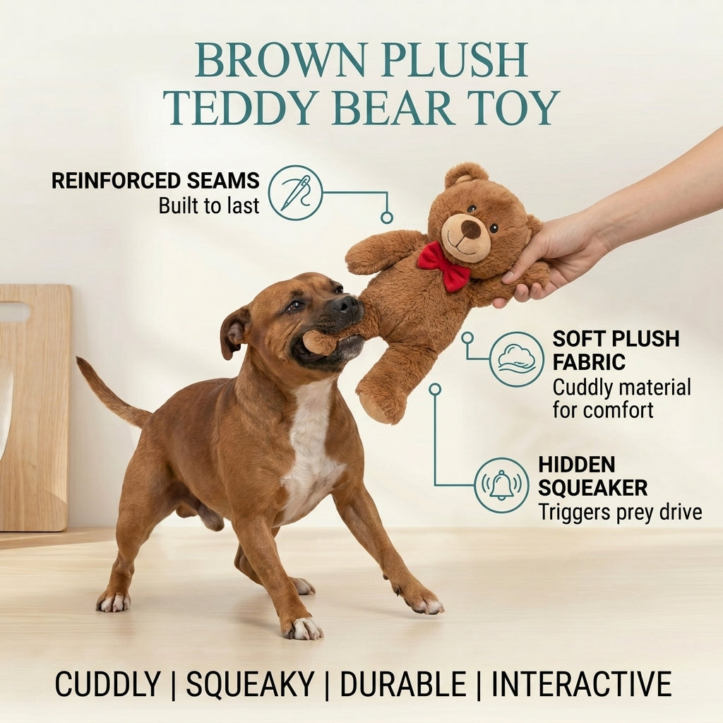 Brown Plush Teddy Bear Toy