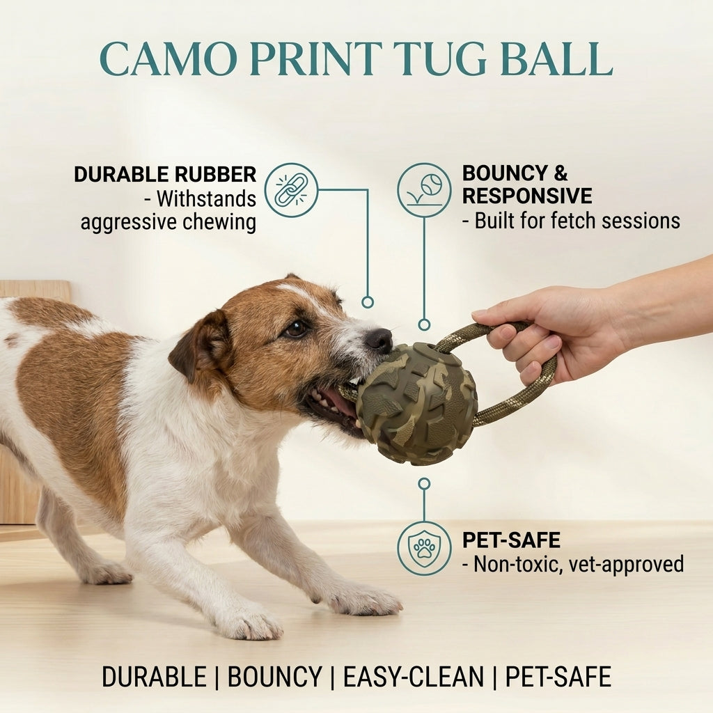 Camo Print Tug Ball