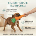 Carrot-Shape Plush Chew