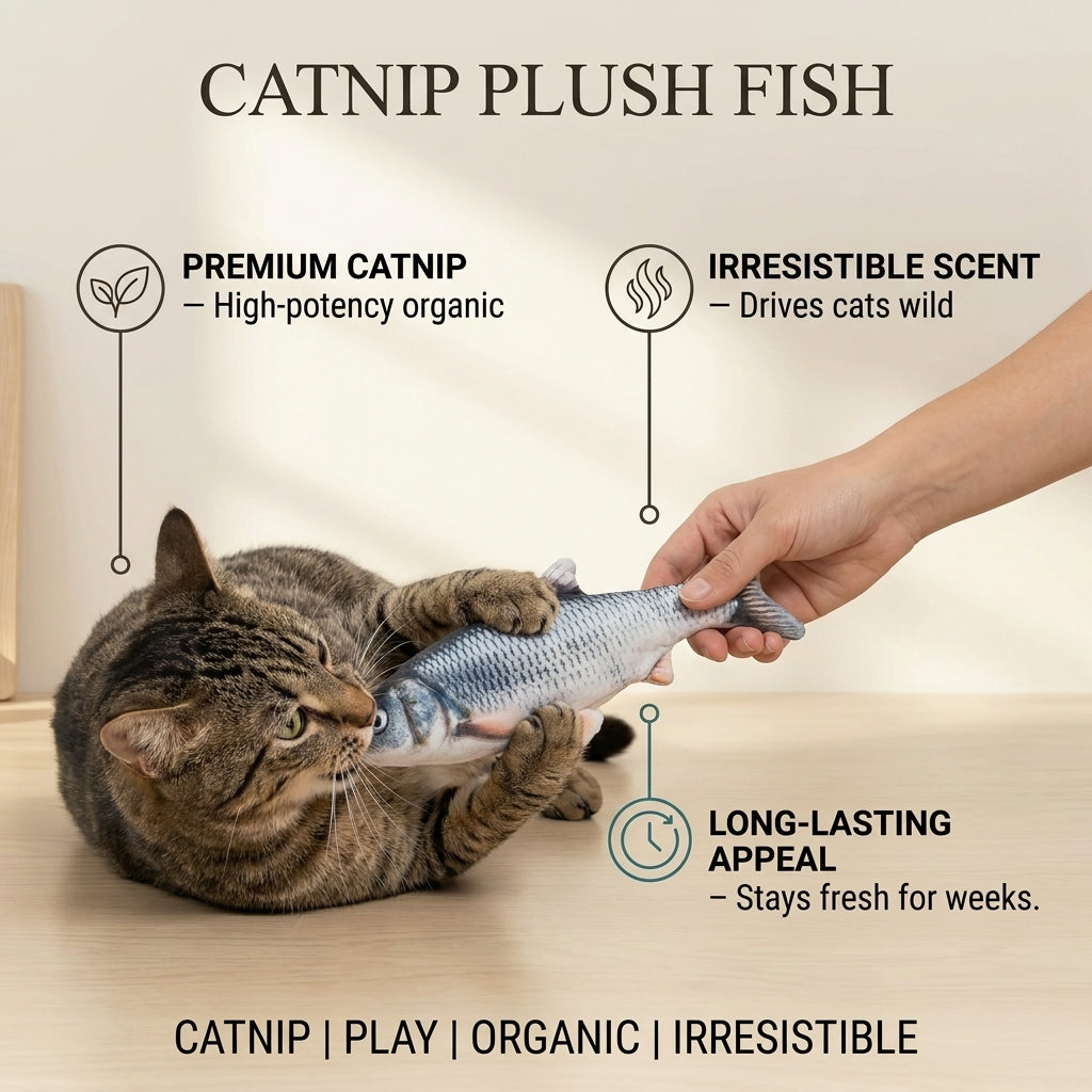 Catnip Plush Fish