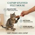 Catnip Stuffed Felt Mouse