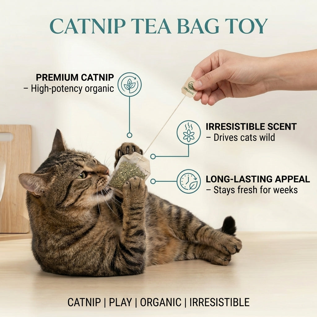 Catnip Tea Bag Toy