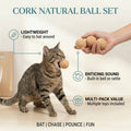 Cork Natural Ball Set