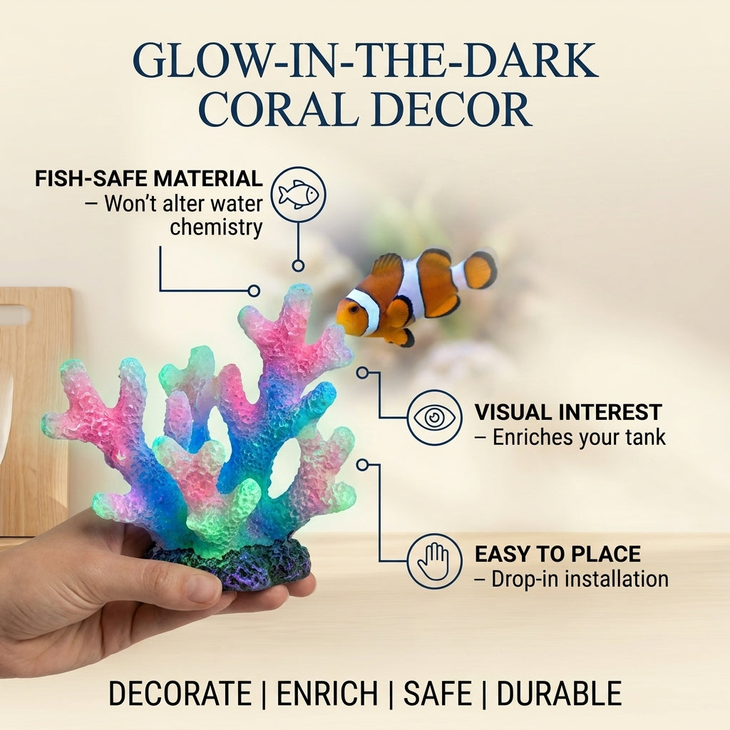 Glow-in-the-Dark Coral Decor