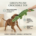 Green Plush Crocodile Toy
