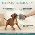 Grey Plush Hedgehog Toy