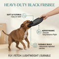 Heavy-Duty Black Frisbee