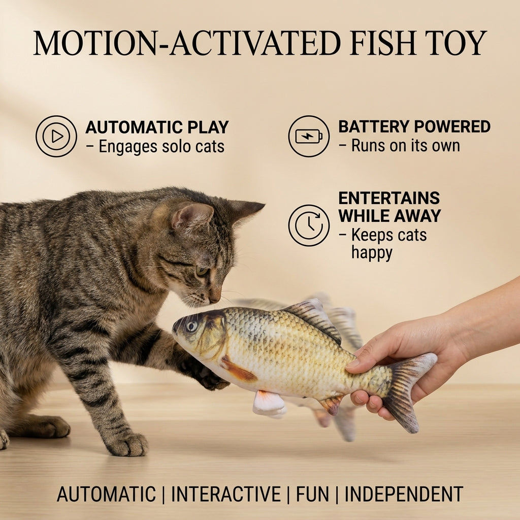Motion-Activated Fish Toy