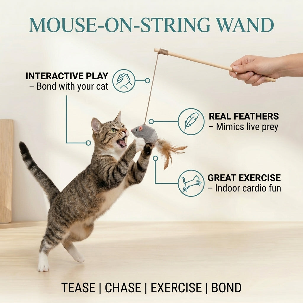 Mouse-on-String Wand