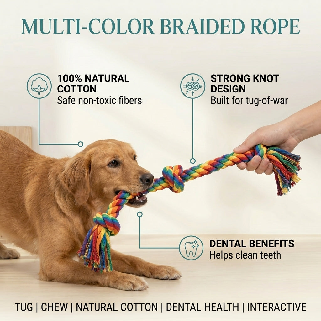 Multi-Color Braided Rope