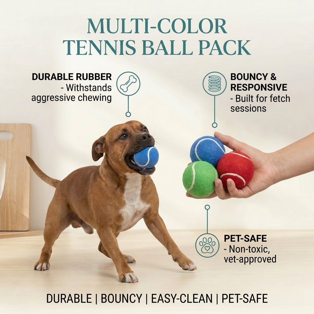 Multi-Color Tennis Ball Pack