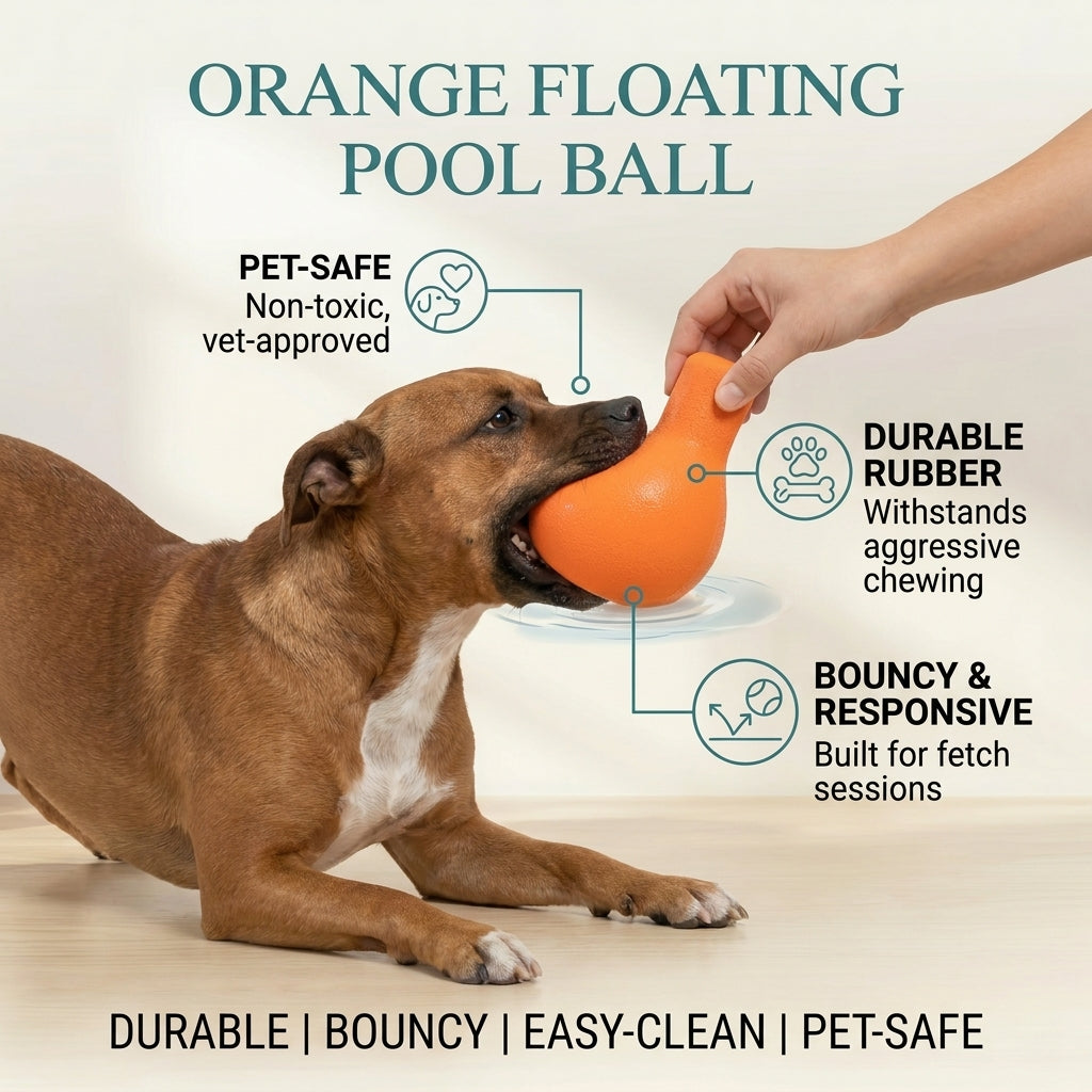 Orange Floating Pool Ball