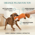 Orange Plush Fox Toy