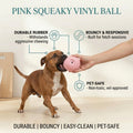 Pink Squeaky Vinyl Ball
