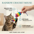 Rainbow Crochet Mouse