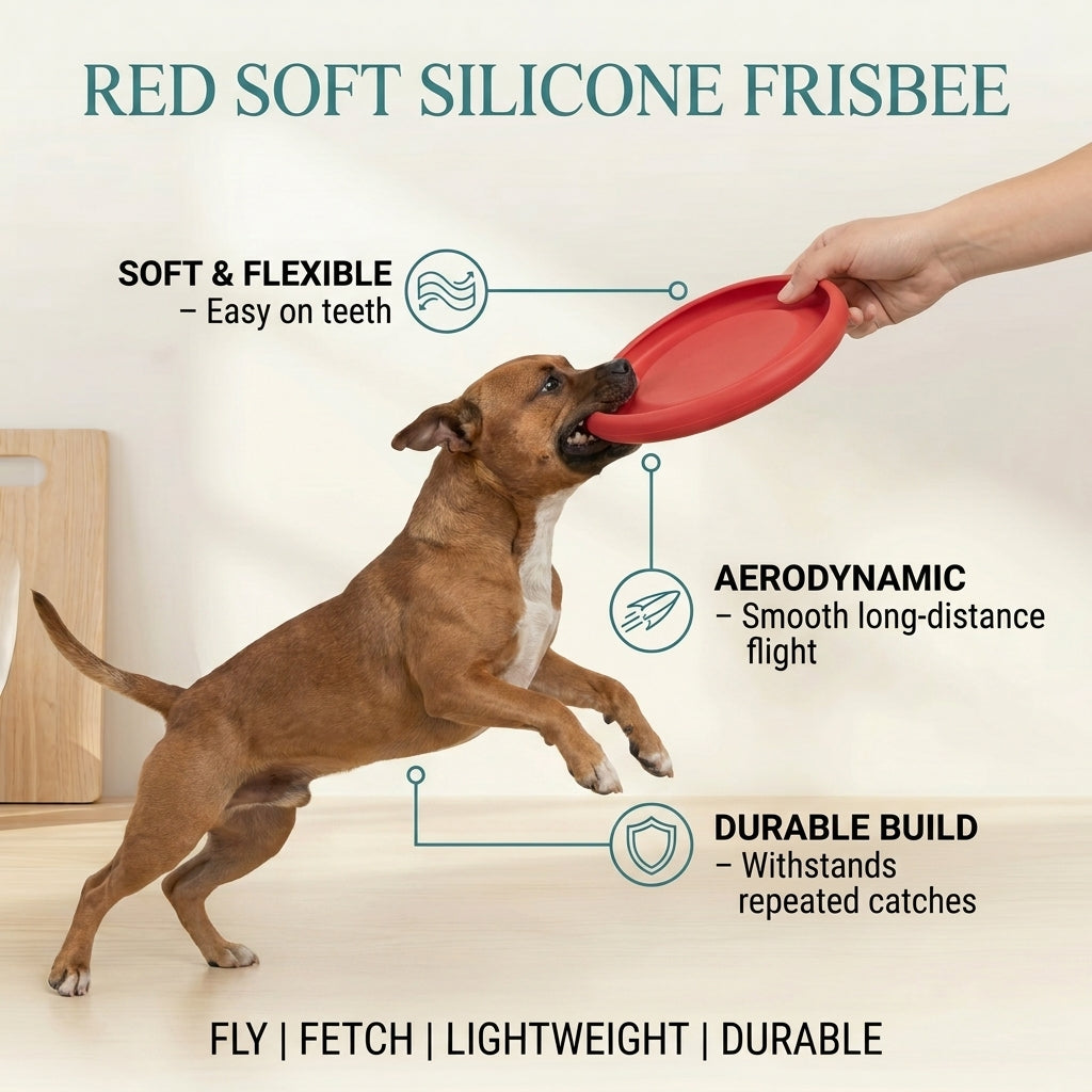Red Soft Silicone Frisbee