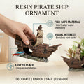 Resin Pirate Ship Ornament