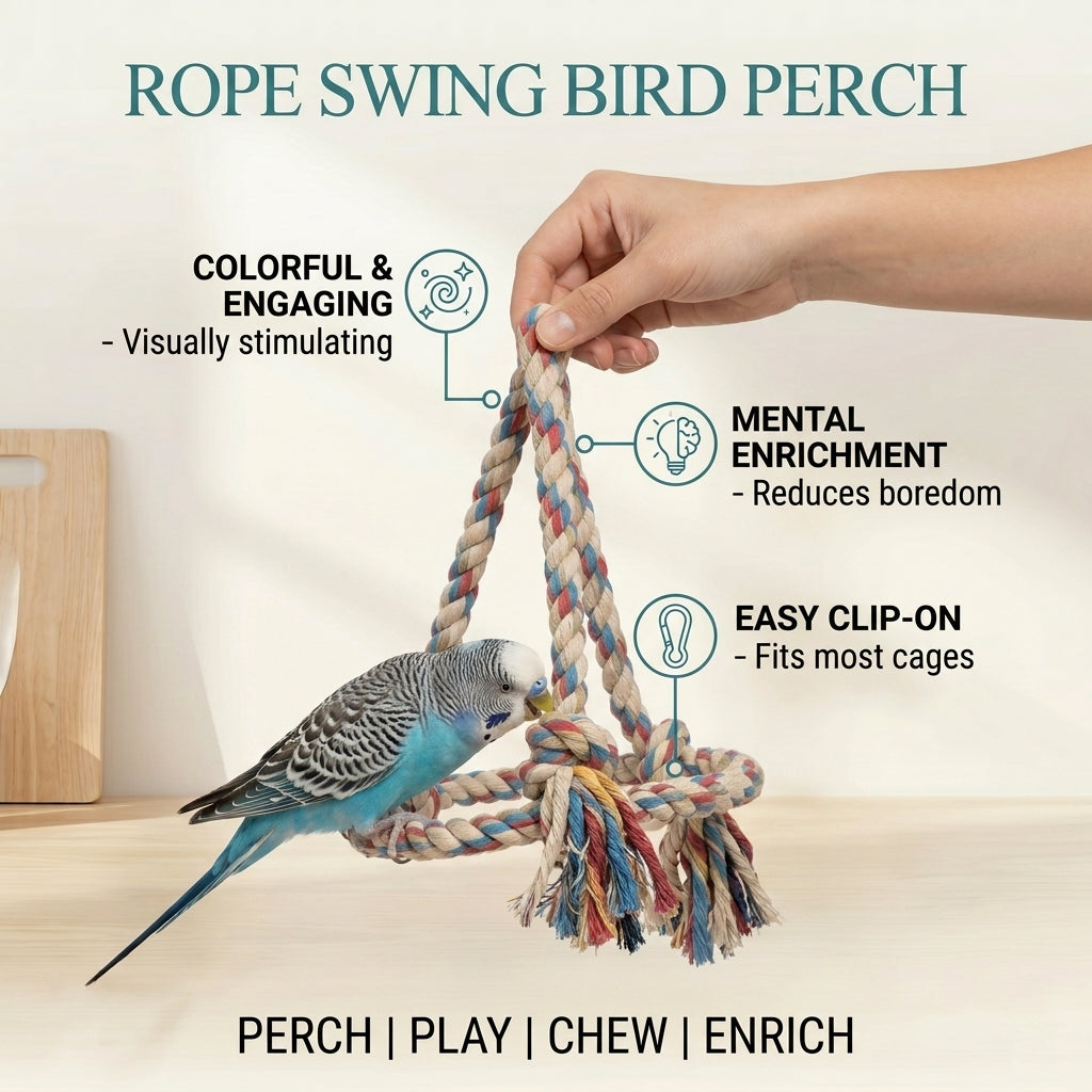 Rope Swing Bird Perch