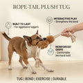 Rope-Tail Plush Tug
