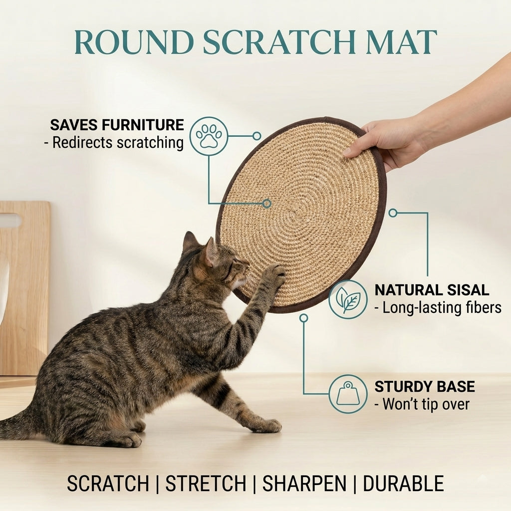 Round Scratch Mat