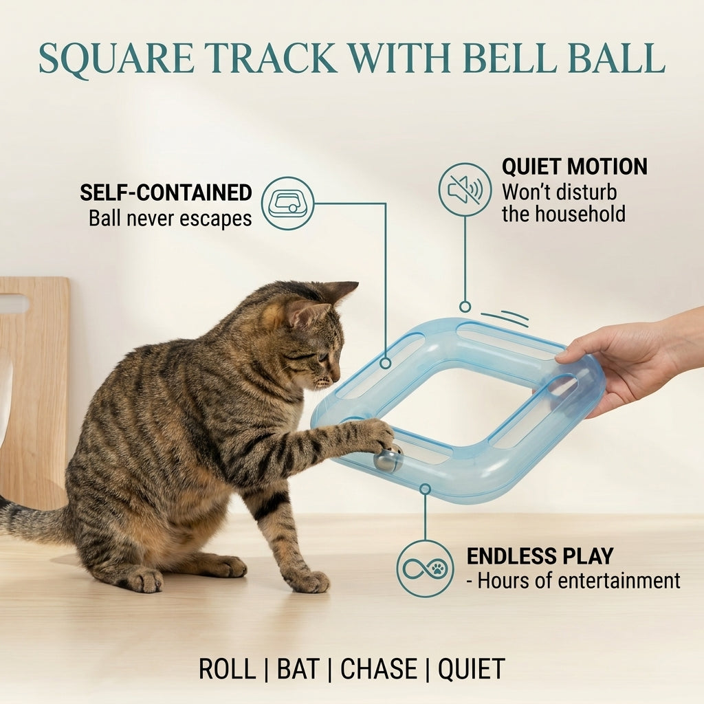 Square Track with Bell Ball