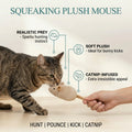 Squeaking Plush Mouse