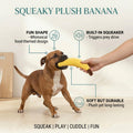Squeaky Plush Banana