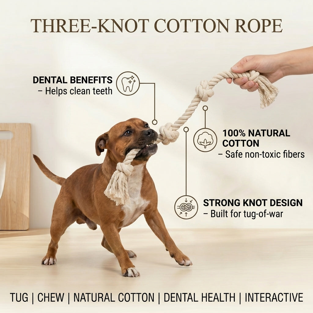 Three-Knot Cotton Rope