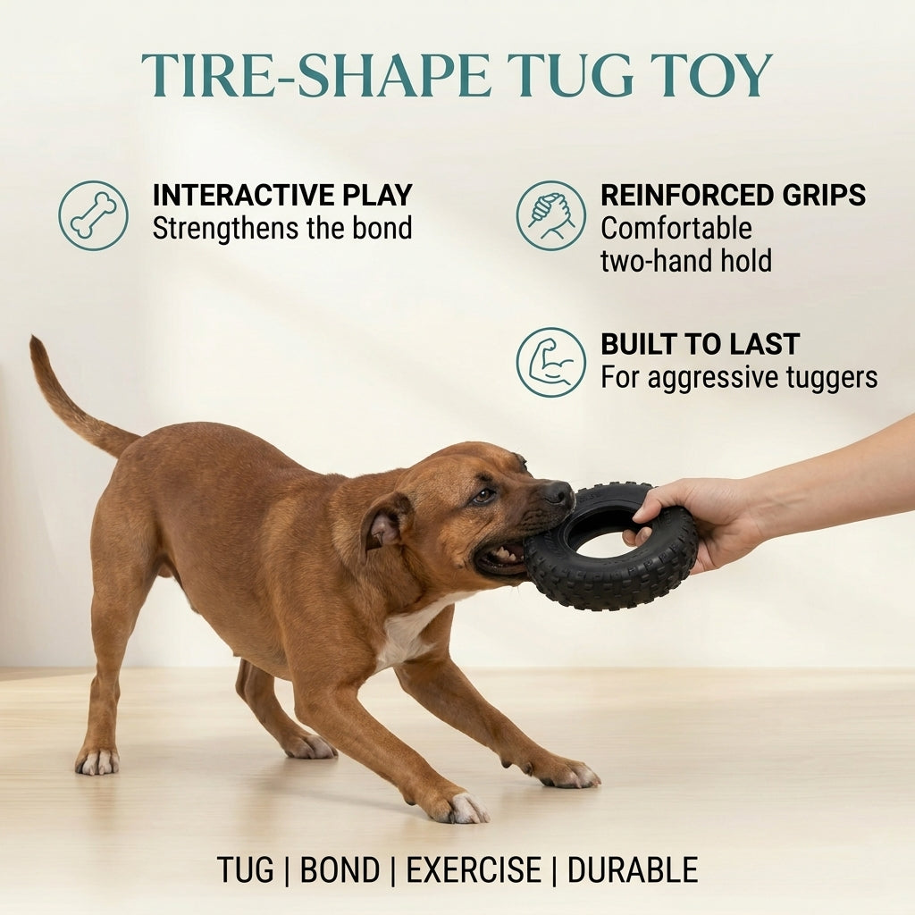 Tire-Shape Tug Toy