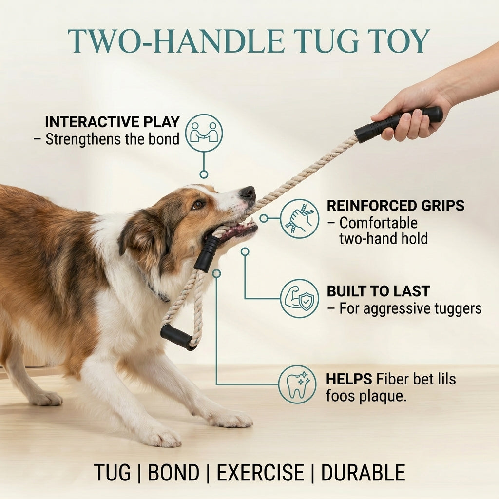 Two-Handle Tug Toy