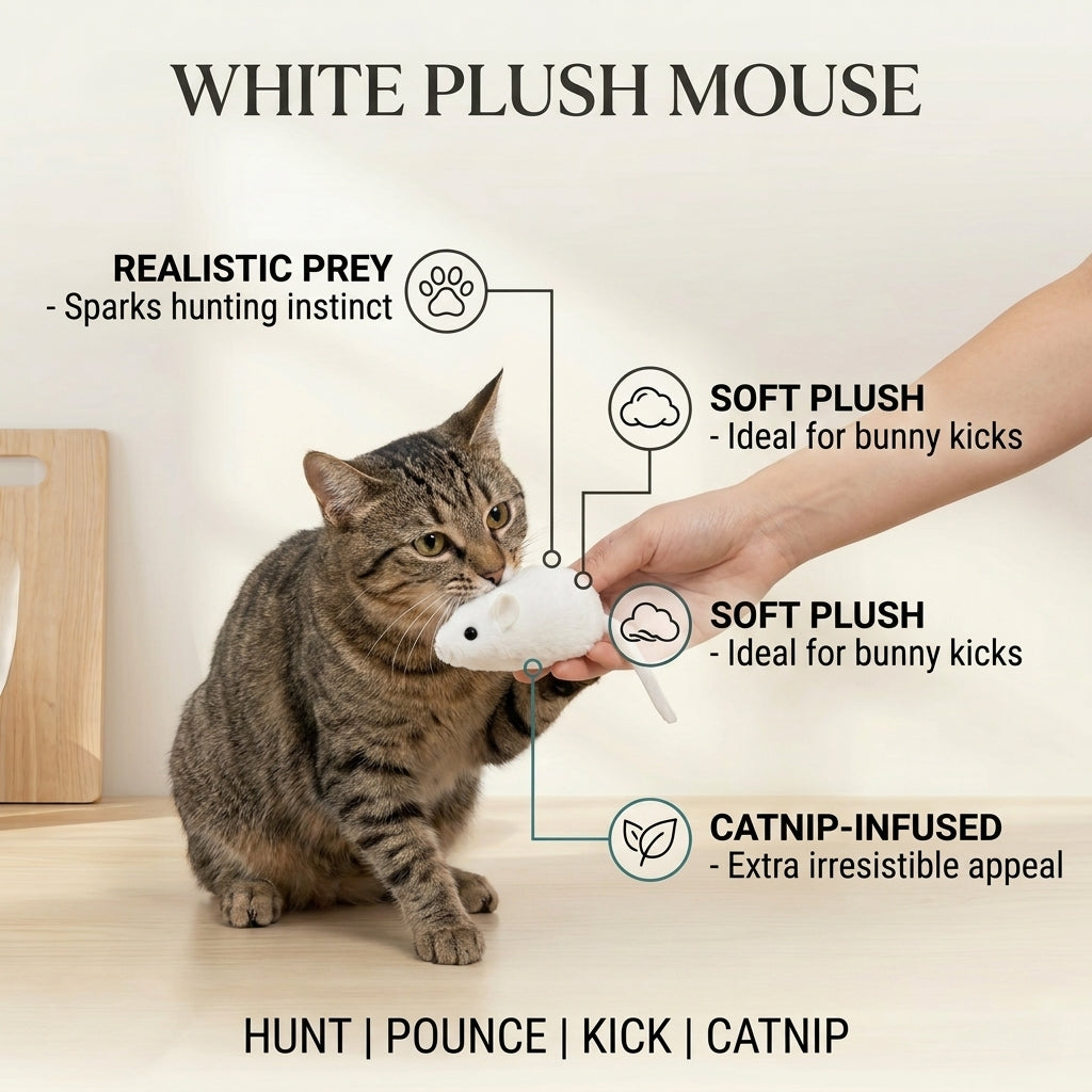 White Plush Mouse