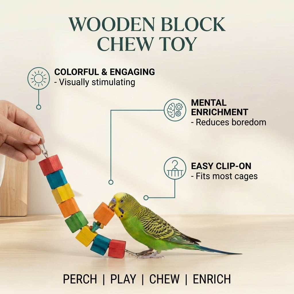 Wooden Block Chew Toy