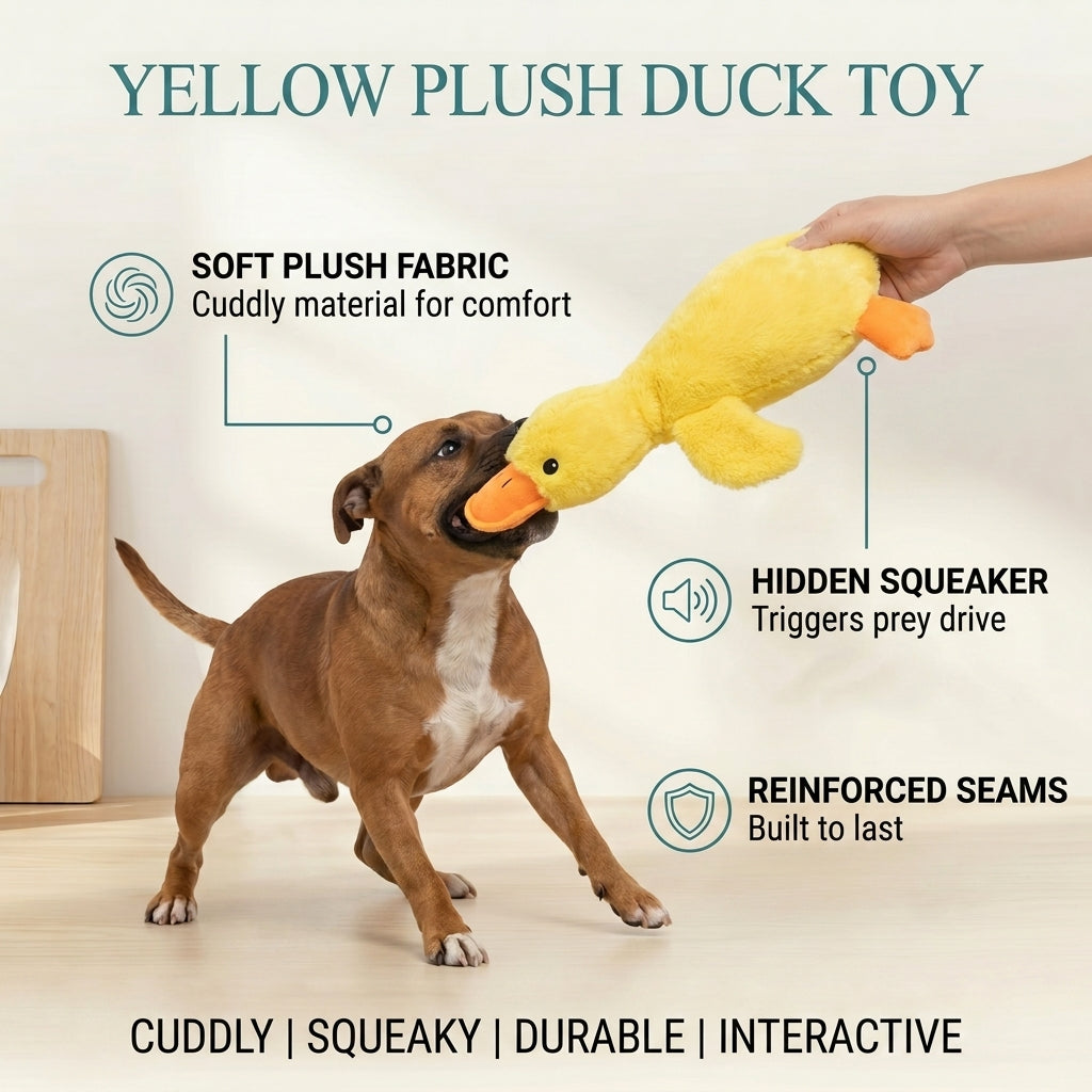 Yellow Plush Duck Toy