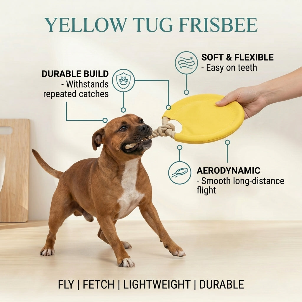 Yellow Tug Frisbee